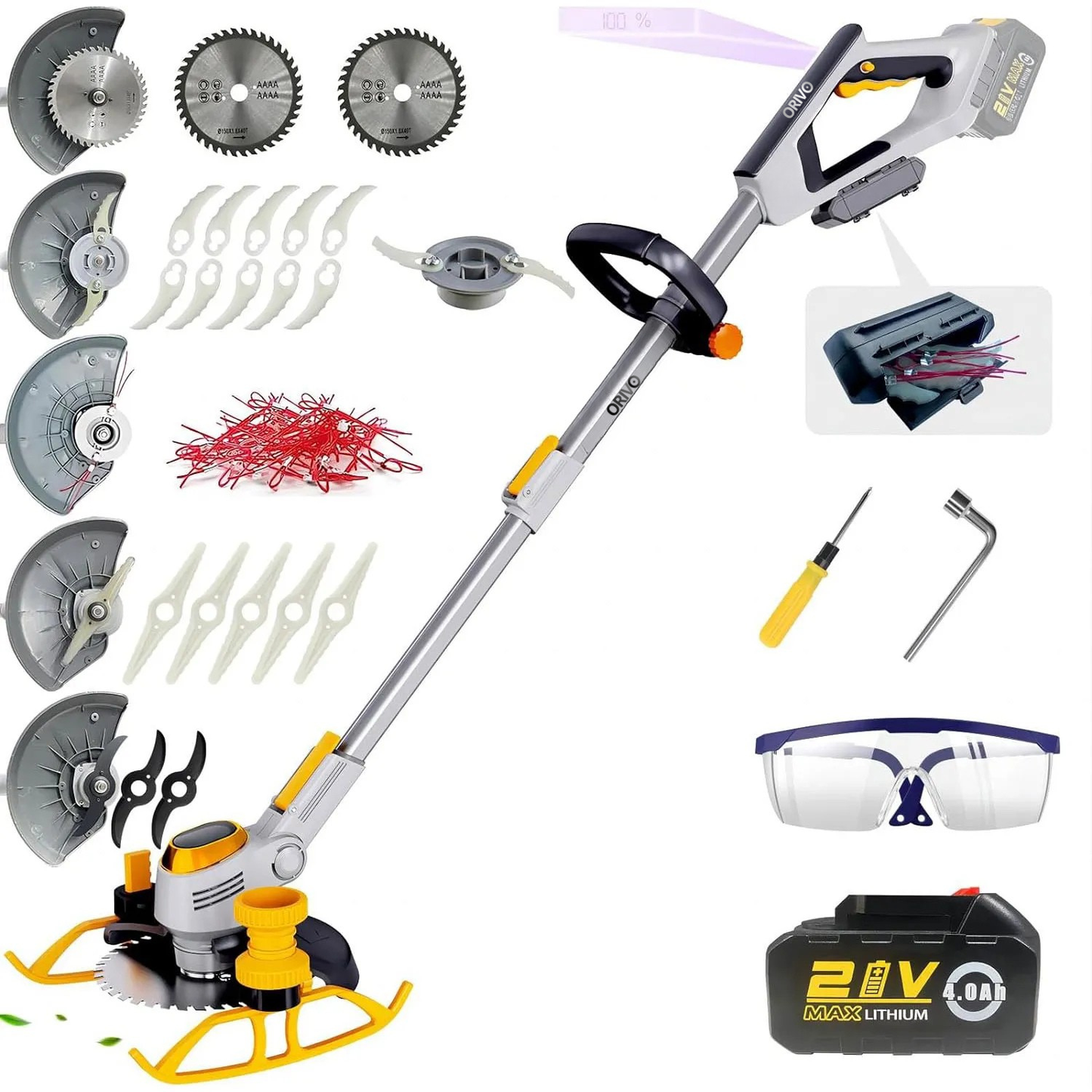 Débroussailleuse sans fil 3-en-1 ORIVO V5